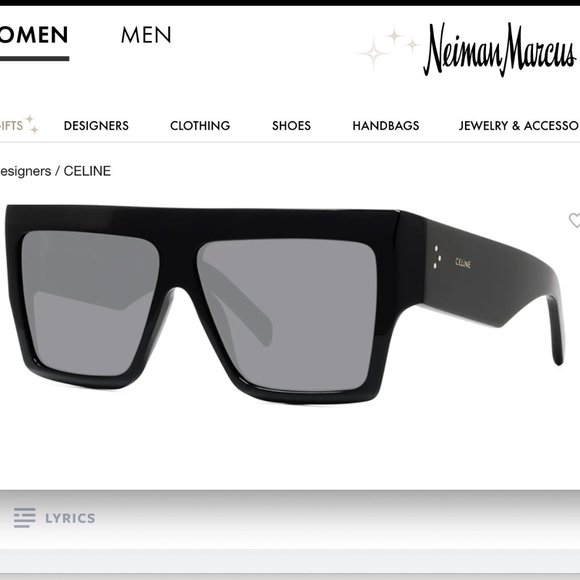 Celine Flat Top Sunglasses - Picture 1 of 1
